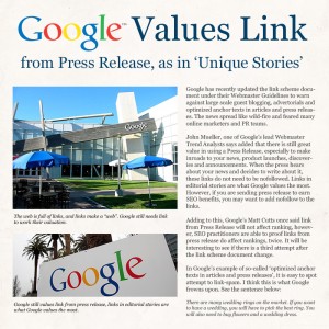 Google Values Link from Press Releases