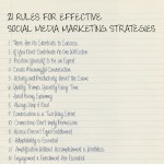 Effective social media marketing guidelines.